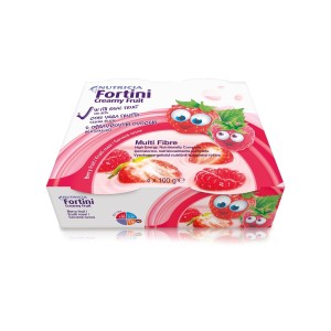 Fortini creamy fruit multi fibre frutti rossi 4x100 g