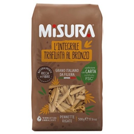 Misura pennette integrali con germe di grano 500 g Misura pennette integrali con germe di grano 500 g