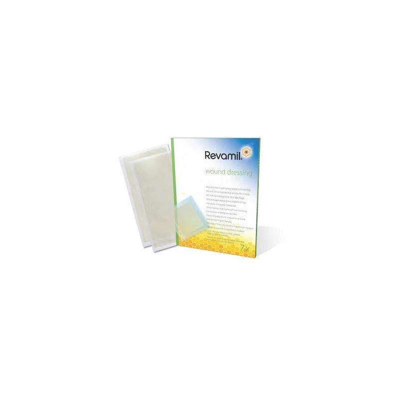 Revamil garze imbevute di miele 10x10 cm 10 pezzi Revamil garze imbevute di miele 10x10 cm 10 pezzi