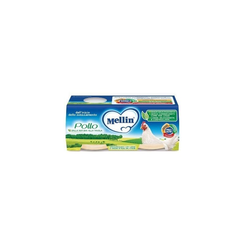 Mellin omogeneizzato pollo 2x120 g