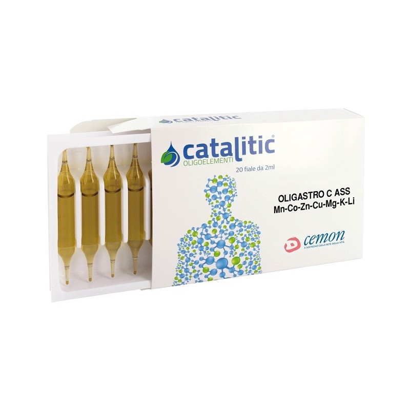 Catalitic oligoelementi oligatro mn-co-zn-cu-mg-k-li 20 ampolle