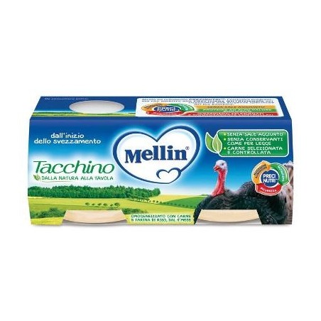 Mellin omogeneizzato tacchino 2 x 80 g Mellin omogeneizzato tacchino 2 x 80 g