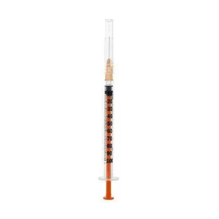 Siringa per insulina extrafine 1ml 100 ui ago removibile 25gauge 0,5x16 mm 1 pezzo