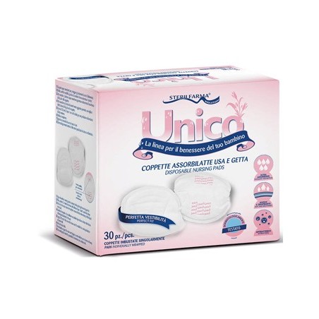 Unico coppette assorbilatte usa e getta 30 pezzi