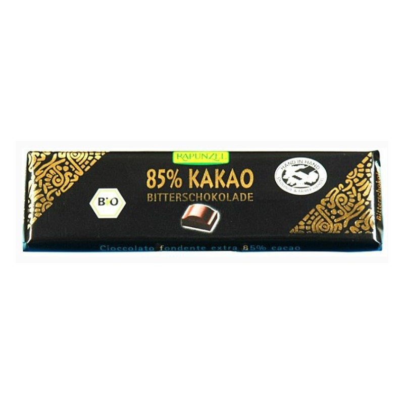 Rapunzel cioccolato extra fondente 85% 20 g Rapunzel cioccolato extra fondente 85% 20 g