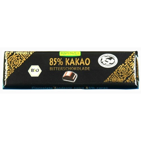 Rapunzel cioccolato extra fondente 85% 20 g Rapunzel cioccolato extra fondente 85% 20 g