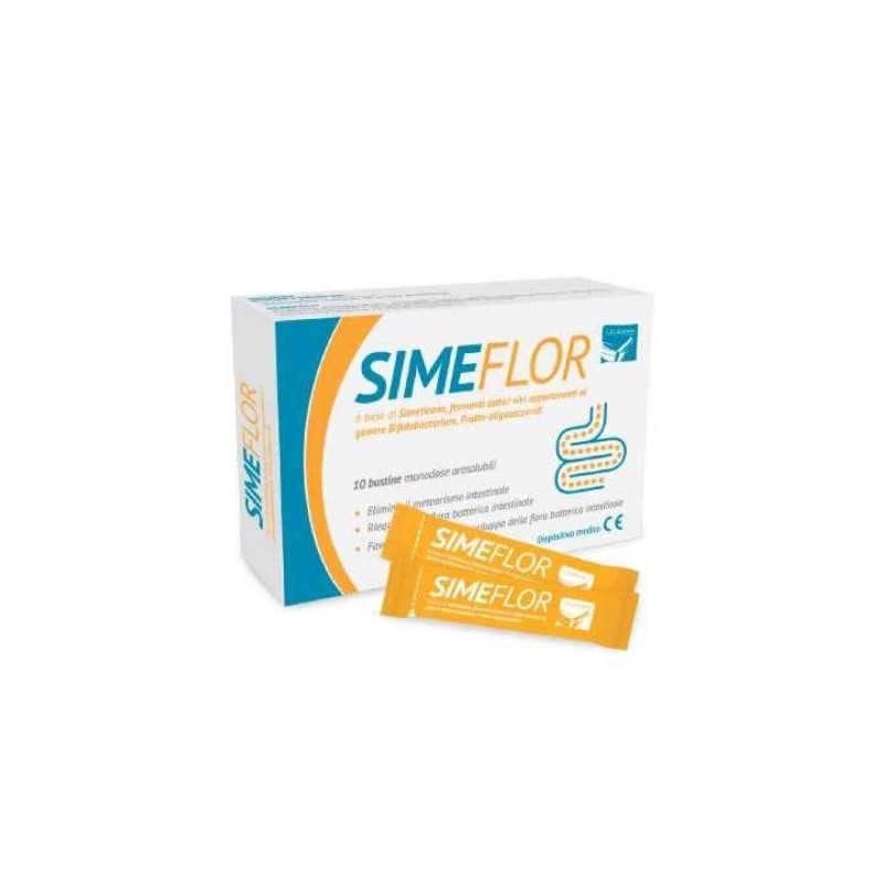 Simeflor polvere orosolubile 10 bustine monodose 2 g Simeflor polvere orosolubile 10 bustine monodose 2 g