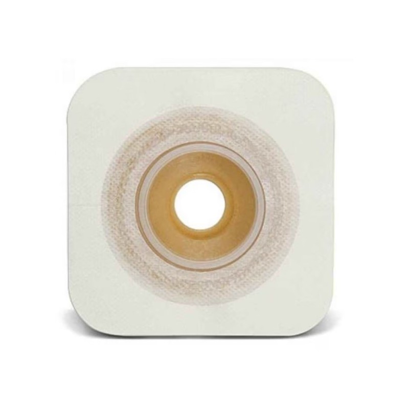 Placca convessa natura+ pretagliata 25 mm flangia 45 mm durahesive e cerotto microporoso 5 pezzi