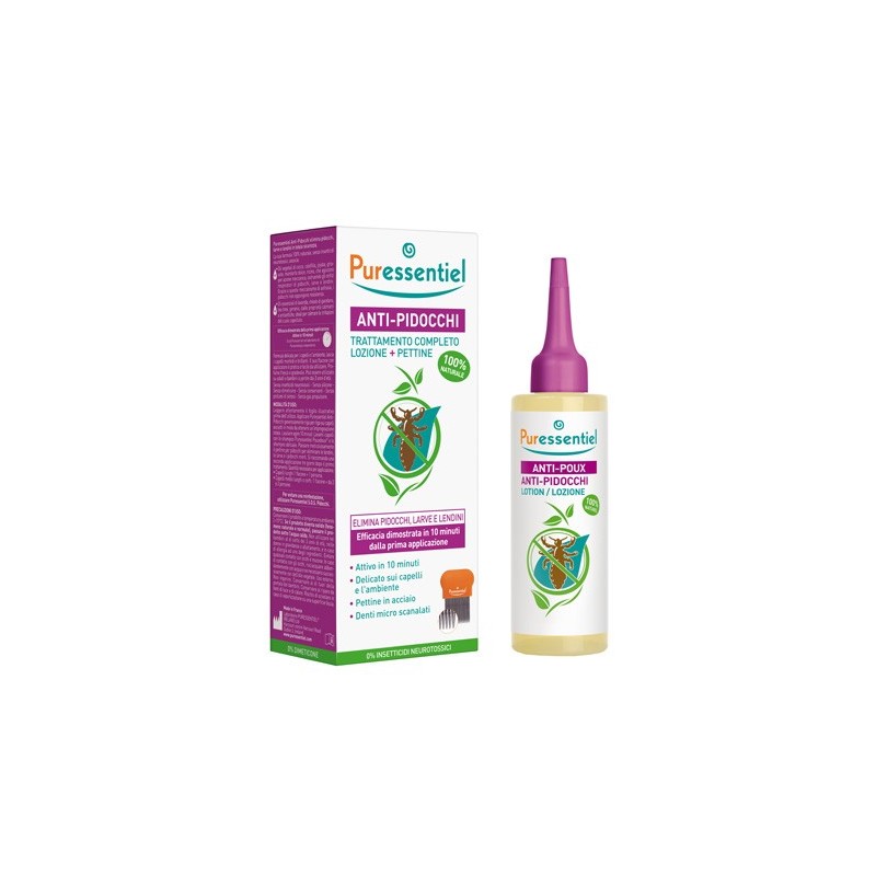 Lozione antipidocchi 100 ml + pettine puressentiel