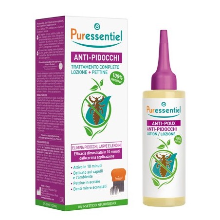 Lozione antipidocchi 100 ml + pettine puressentiel