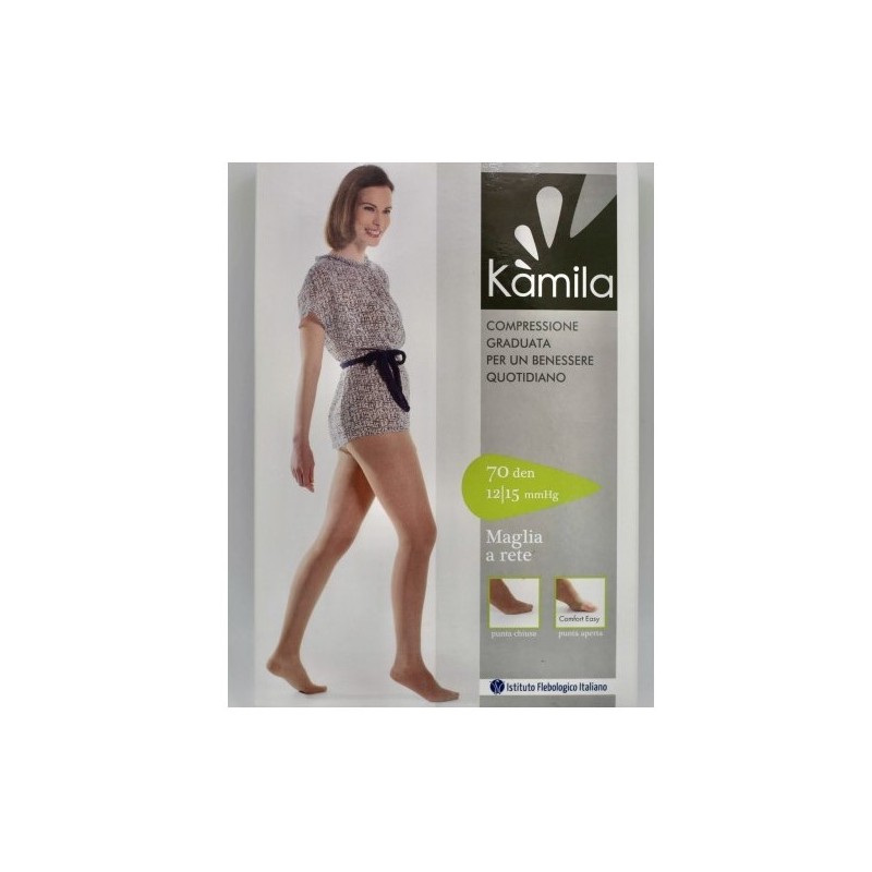 Kamila comfort collant maglia rete 70 denari playa 3 12/15 mmhg