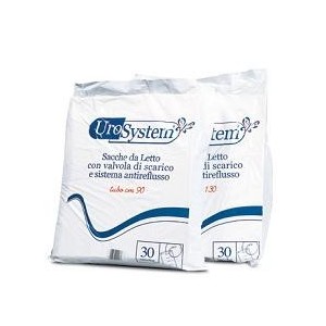Sacca di drenaggio da letto per incontinenza urosystem tubo90 cm con scarico 30 pezzi