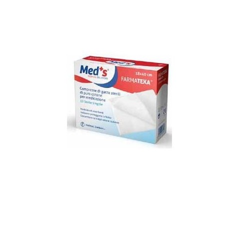 Garza compressa meds farmatexa 12/8 18x40cm 12 pezzi