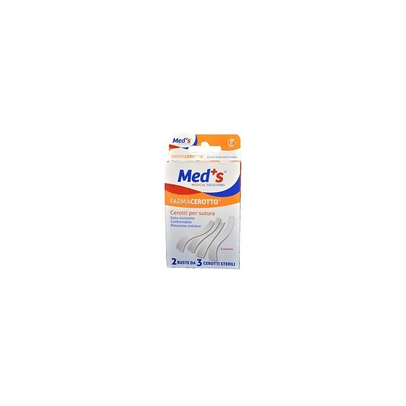 Cerotto meds per sutura 6,4x76 mm 6 pezzi
