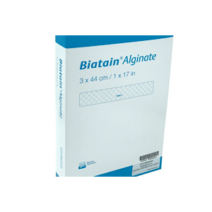Medicazione biatain alginate in alginato e carbossimetilcellulosa 3x44 cm 6 pezzi