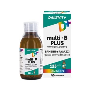 Dailyvit+ multi b plus vitamine del gruppo b per bambini e ragazzi gusto crema biscotto 125 ml