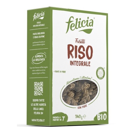 Felicia bio riso integrale fusilli 340 g