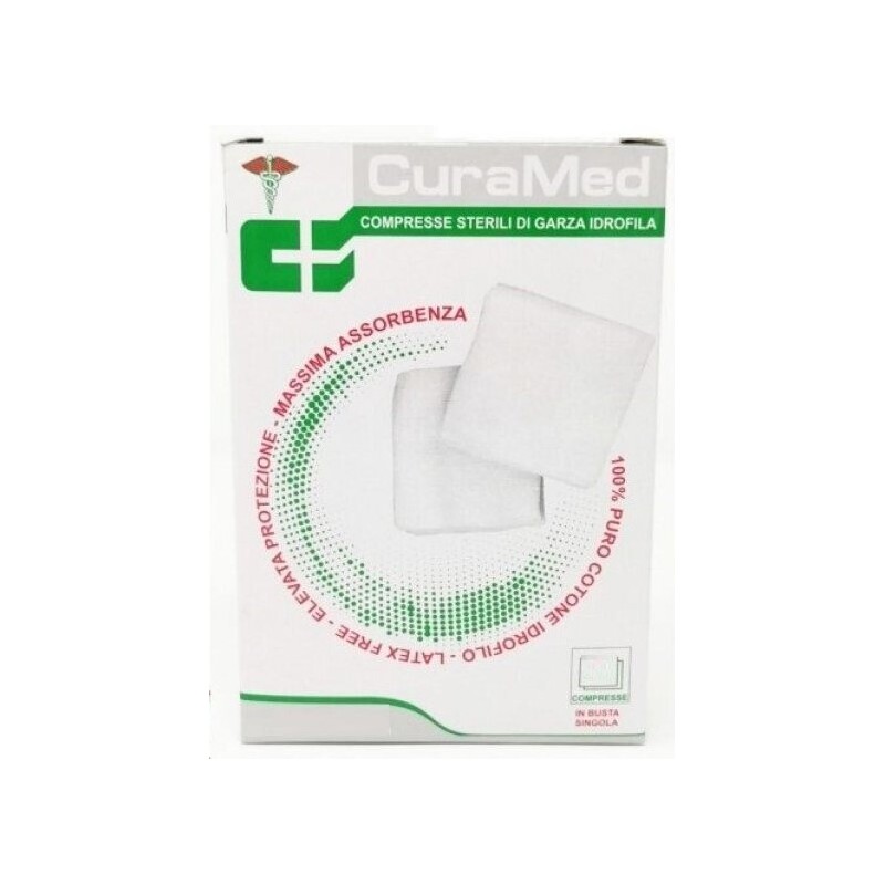 Garza compressa cura 10x20cm 4 pezzi