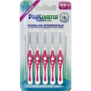 Plakkontrol scovolino interdentale flexi brush05 blister 5 pezzi