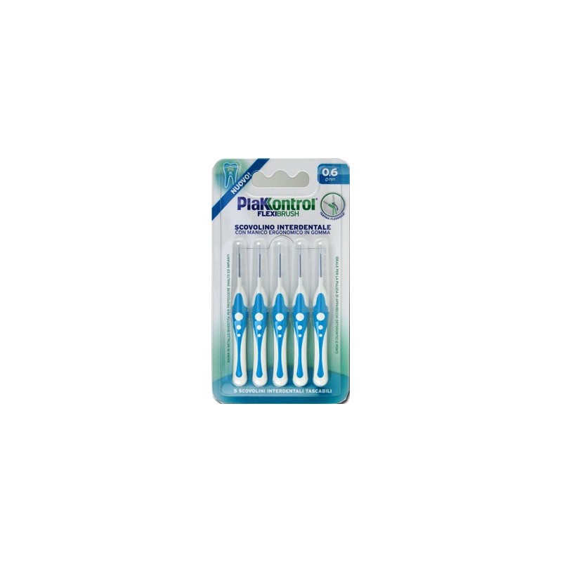 Plakkontrol scovolino interdentale flexi brush06 blister 5 pezzi
