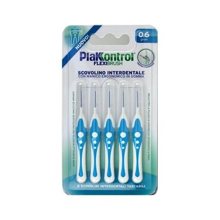 Plakkontrol scovolino interdentale flexi brush06 blister 5 pezzi