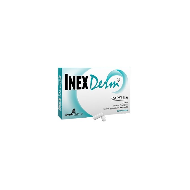 Inexderm 30 capsule blister astuccio 15,75 g