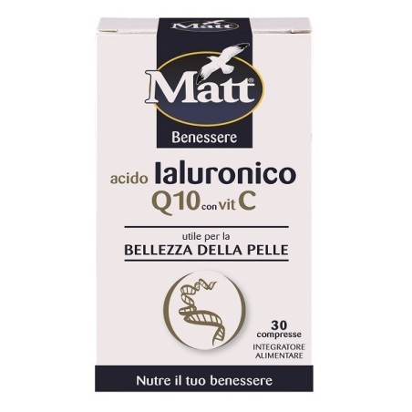 Matt benessere acido ialuronico q10 con vitamina c 30 compresse
