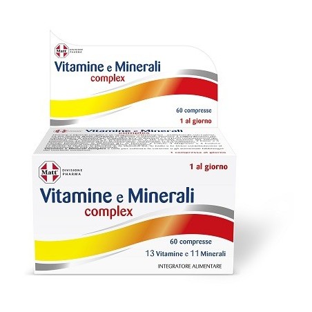 Matt divisione pharma vitamine e minerali complex 60 compresse Matt divisione pharma vitamine e minerali complex 60 compresse