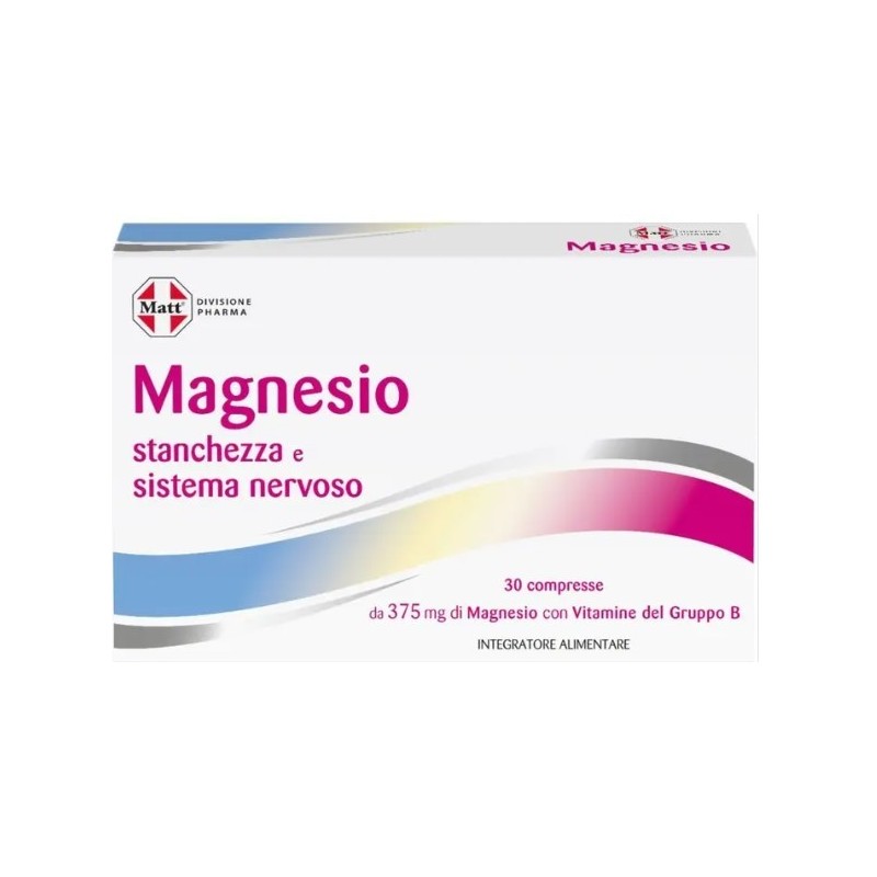 Matt divisione pharma magnesio stanchezza e sistema nervoso30 compresse