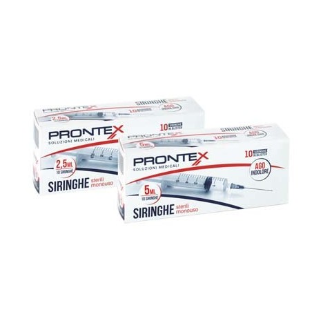 Siringa prontex 5 ml ago ind 10 pezzi Siringa prontex 5 ml ago ind 10 pezzi