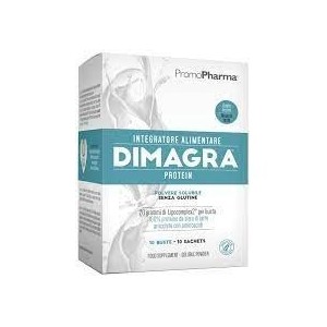 Dimagra protein polvere solubile gusto vaniglia 10 bustine