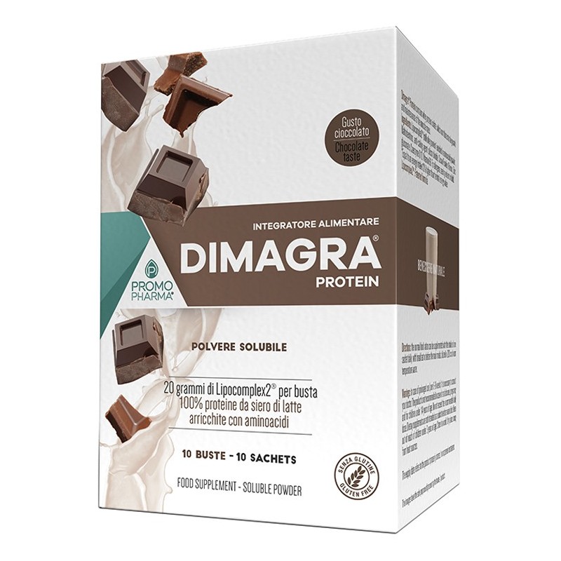 Dimagra protein cioccolato 10 buste