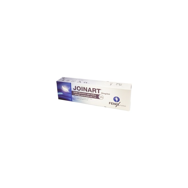 Siringa intra-articolare joinart acido ialuronico 1,6% 2 ml3 pezzi