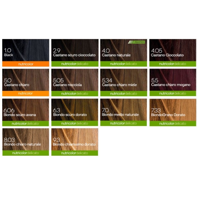 Biokap nutricolor delicato 2,9 castano scuro cioccolato tinta tubo + flacone