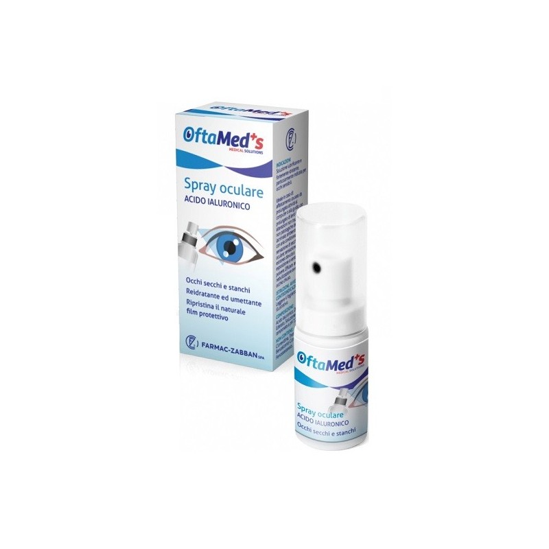 Oftamed's spray culare occhi secchi e stanchi acido ialuronico 10 ml