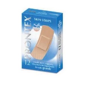 Cerotto prontex skin strips formato grande astuccio 12 pezzi