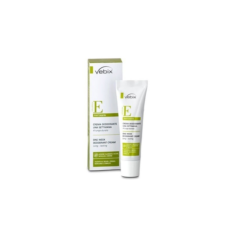 Vebix phytamin crema deodorante 1 settimana 25 ml