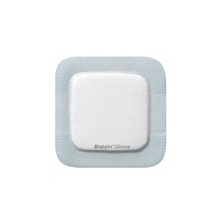 Medicazione biatain in schiuma di poliuretano con idrocolloide e bordo adesivo 15x15 cm 5 pezzi Medicazione biatain in schiuma di poliuretano con idrocolloide e bordo adesivo 15x15 cm 5 pezzi