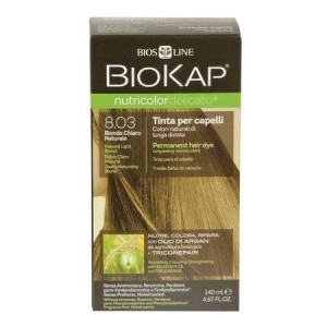 Biokap nutricolor delicato 8,03 new biondo chiaro naturale tinta 140 ml
