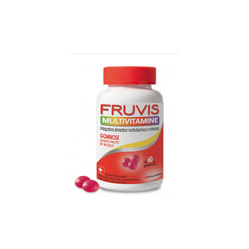 Fruvis multivitamine gommose 60 gelatine da 2 g Fruvis multivitamine gommose 60 gelatine da 2 g