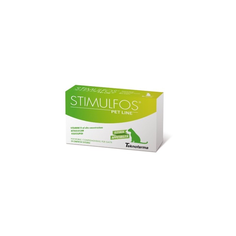 Stimulfos pet line gatto mangime complementare scatola 30 compresse Stimulfos pet line gatto mangime complementare scatola 30 compresse