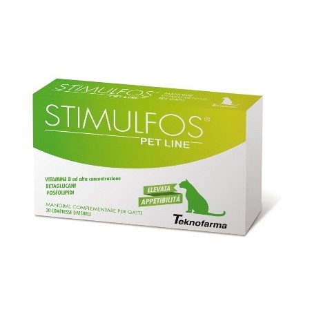 Stimulfos pet line gatto mangime complementare scatola 30 compresse Stimulfos pet line gatto mangime complementare scatola 30 compresse