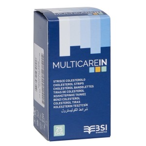 Test colesterolemia multicare in colesterolo in strisce conaspirazione capillare 25 pezzi