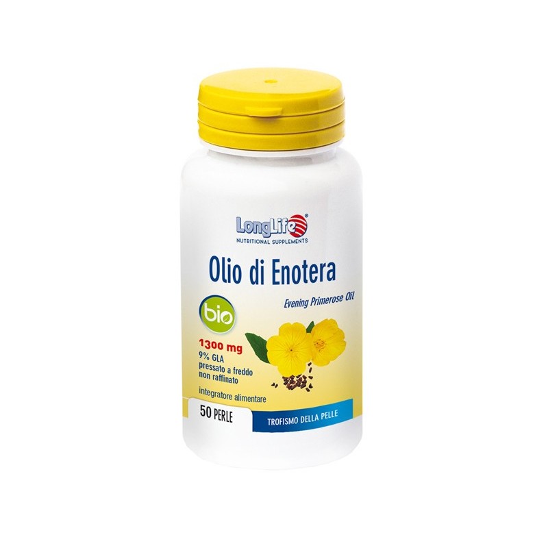 Longlife olio enotera bio 1300 mg 50 perle