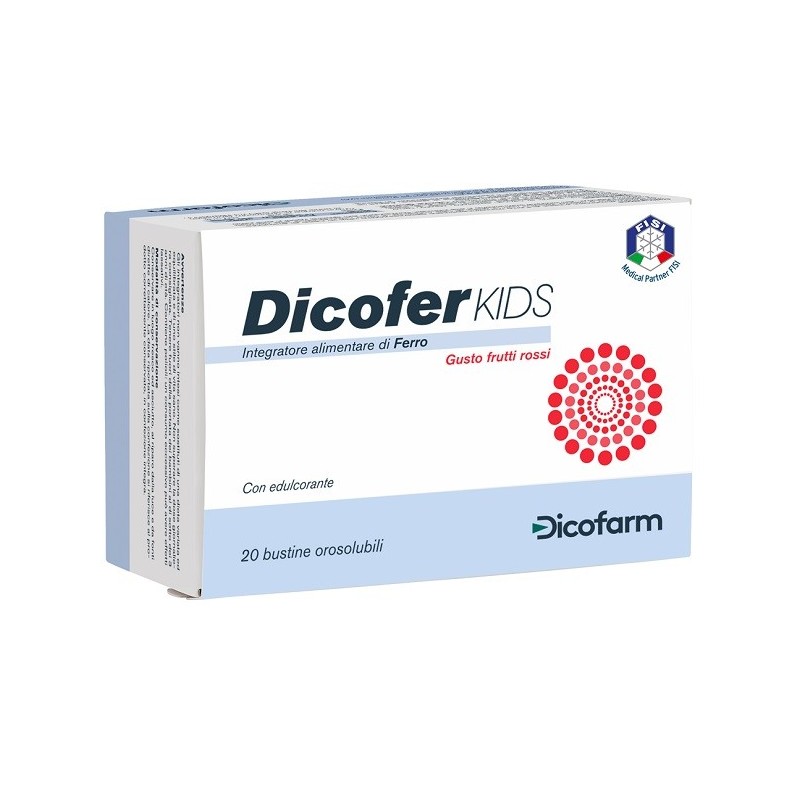Dicofer kids 20 bustine orosolubili Dicofer kids 20 bustine orosolubili