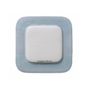 Medicazione biatain in schiuma di poliuretano con bordo adesivo in silicone 12,5x12,5 cm 10 pezzi