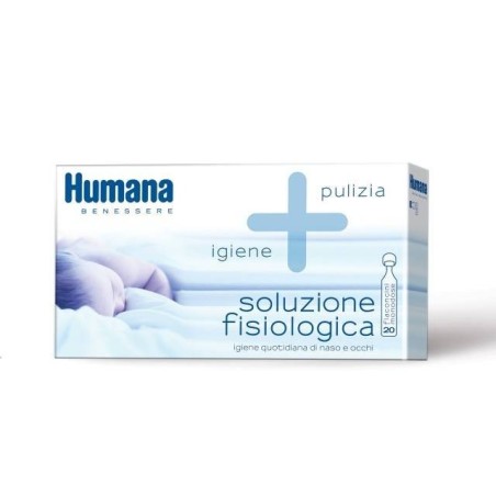 Humana soluzione fisiologica monodose, 20 flaconcini da 5ml