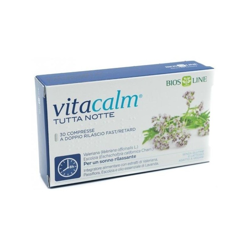 Vitacalm tutta notte fast/retard 30 compresse
