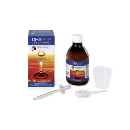 Dha richoil sciroppo al 25% di dha di origine algale gusto mandorla 30 ml