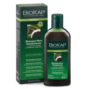 Biokap bellezza shampoo nero detossinante 200 ml biosline